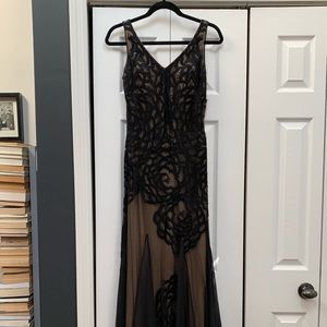 Sue Wong black, maxi dress